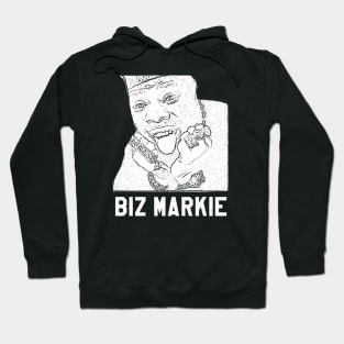 Biz Markie // white retro Hoodie